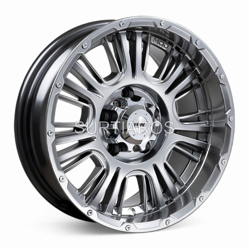 Aro 15x7" 5x114.3 ET0 CB73.1 Hiper Negro con Remaches