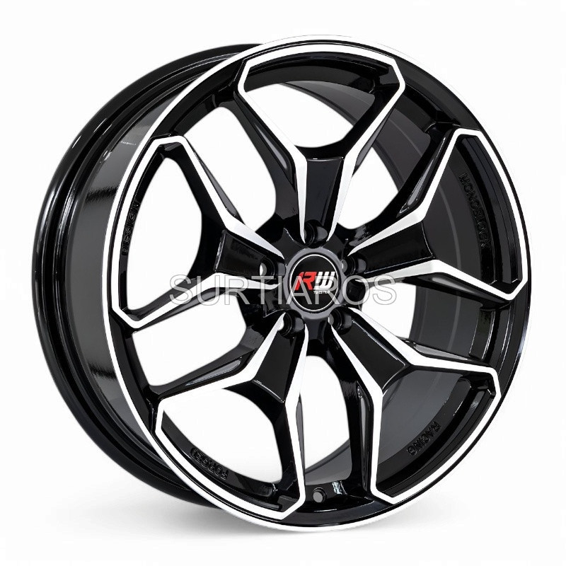 Aro 18x8" 5x100 ET35 CB73.1 Negro Maquinado