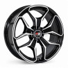Aro 18x8" 5x100 ET35 CB73.1 Negro Maquinado