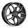 Aro 18x8" 5x112 ET35 CB73.1 Negro Maquinado