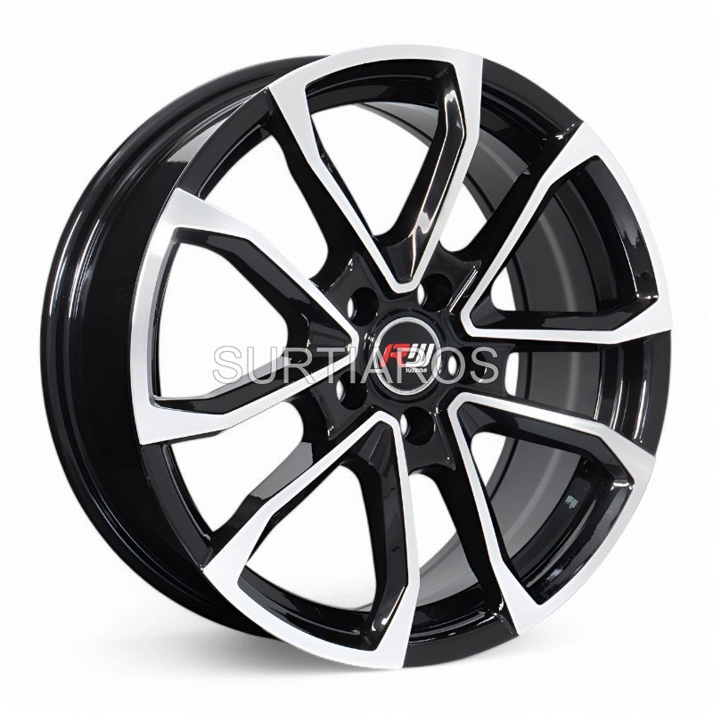 Aro 17x7" 5x108 ET37 CB73.1 Negro Maquinado