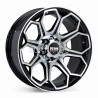 Aro 16x8.5" 6x114.3 ET0 CB66.6 Negro Maquinado