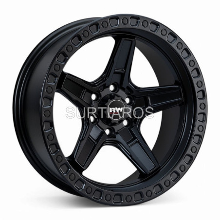Aro 17x9" 6x114.3 ET0 CB83.7 Negro Mate