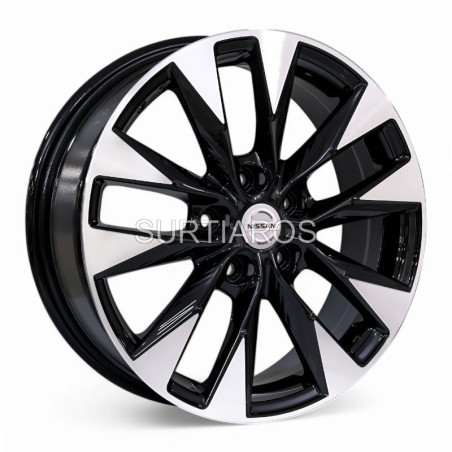 Aro 17x6.5" 5x114.3 ET45 CB66.1 Negro Maquinado