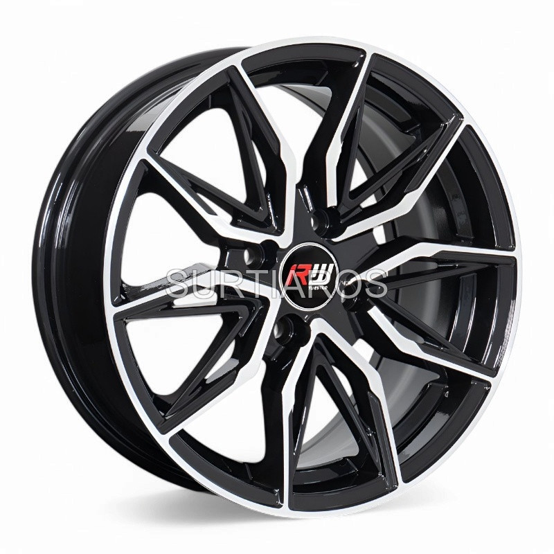 Aro 15x6.5" 4x100 ET38 CB73.1 Negro Maquinado