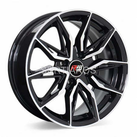 Aro 15x6.5" 4x100 ET38 CB73.1 Negro Maquinado