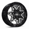 Aro 15x8" 5x114.3 ET35 CB73.1 Negro Maquinado con Remaches