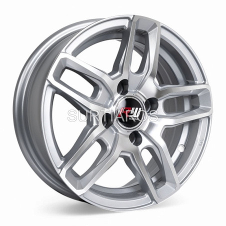Aro 13x5.5" 4x100 ET25 CB73.1 Plateado Maquinado