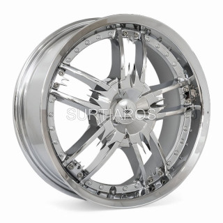 Aro 18x8" 5x120 ET15 CB78.3 Cromo con Remaches