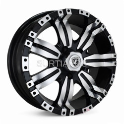 Aro 15x7" 5x114.3 ET0 CB83.1 Negro Maquinado