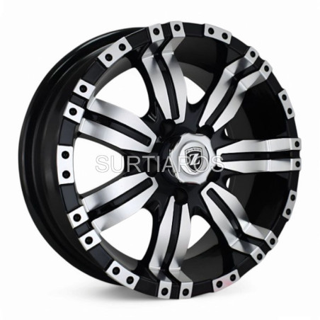 Aro 15x7" 5x114.3 ET0 CB83.1 Negro Maquinado