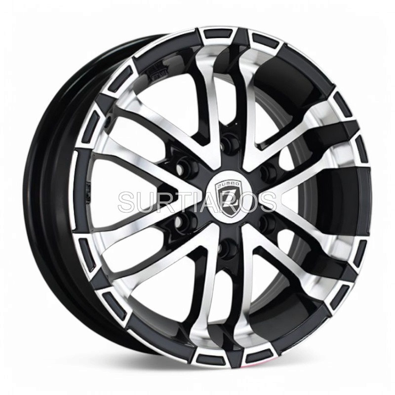 Aro 16x6.5" 6x139.7 ET20 CB73.1 Negro Maquinado
