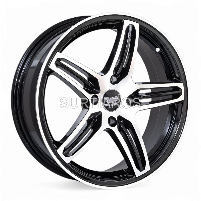 Aro 17x7" 4x114.3 ET20 CB67.1 Negro Maquinado