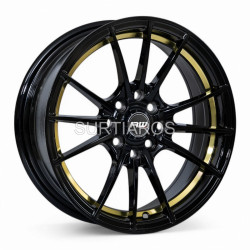 Aro 15x7" 8x100/114.3 ET35 CB73.1 Negro con Detalle Dorado