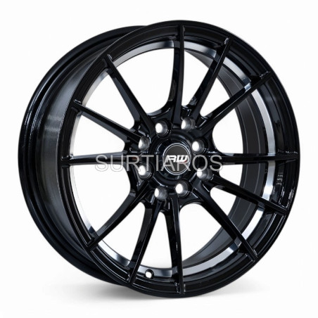 Aro 15x7" 8x100/114.3 ET35 CB73.1 Negro con Detalle Pulido
