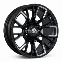 Aro 17x9" 6x139.7 ET0 CB110.1 Negro Mate Fresado