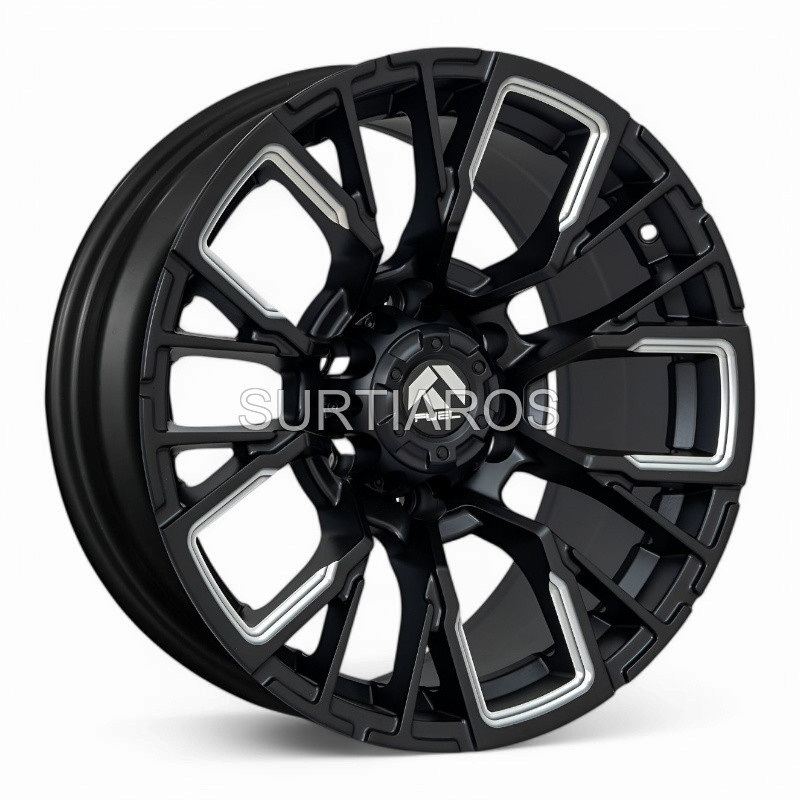 Aro 17x9" 6x139.7 ET0 CB110.1 Negro Mate Fresado