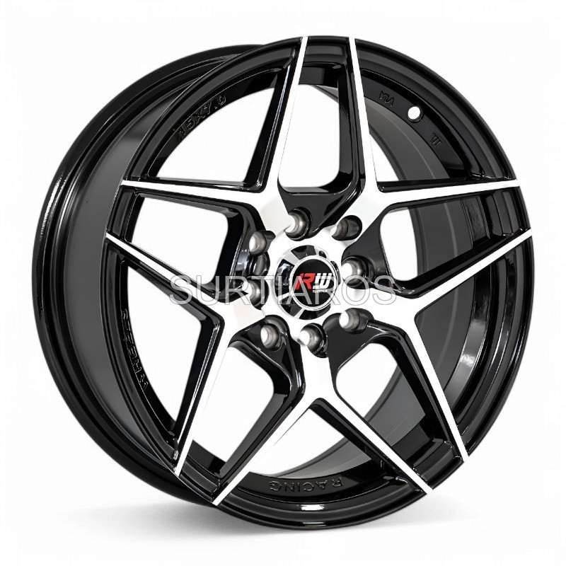 Aro 15x7" 8x100/114.3 ET35 CB73.1 Negro Maquinado