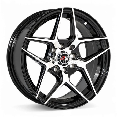 Aro 15x7" 8x100/114.3 ET35 CB73.1 Negro Maquinado