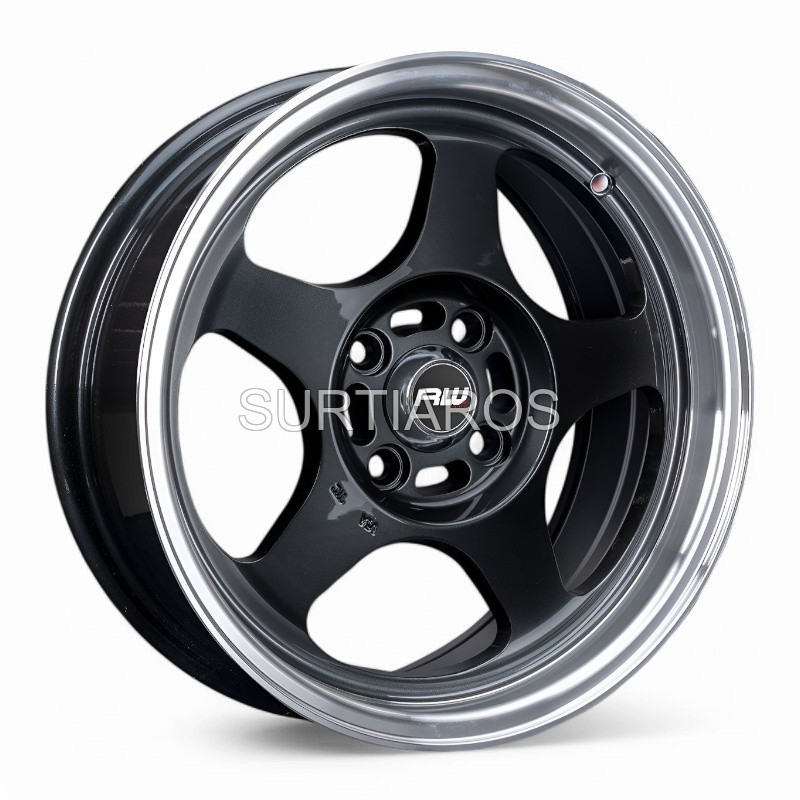 Aro 16x7" 4x100 ET40 CB73.1 Gris Oscuro Maquinado con Labio Pulido